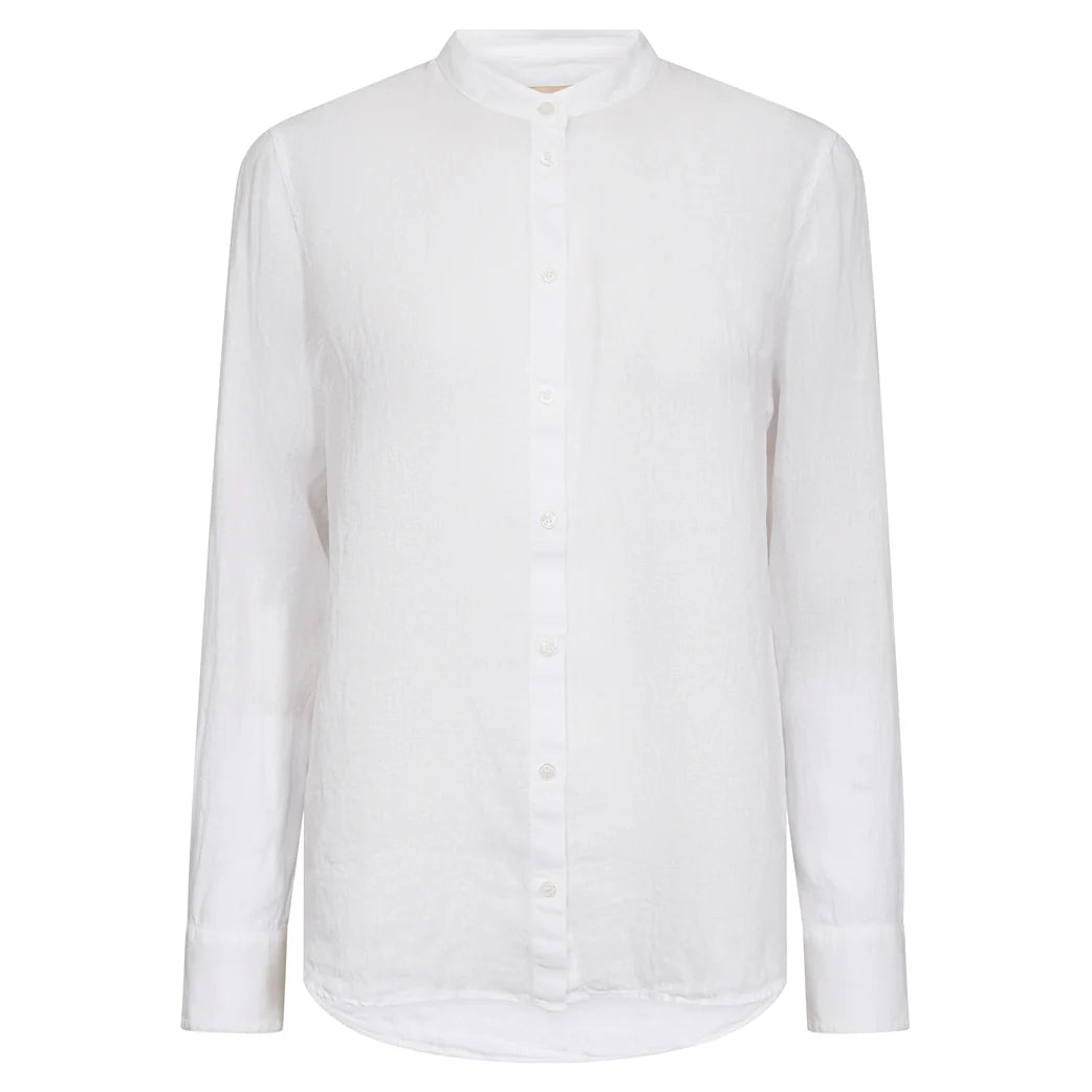 Mos Mosh Artina Linen Shirt White