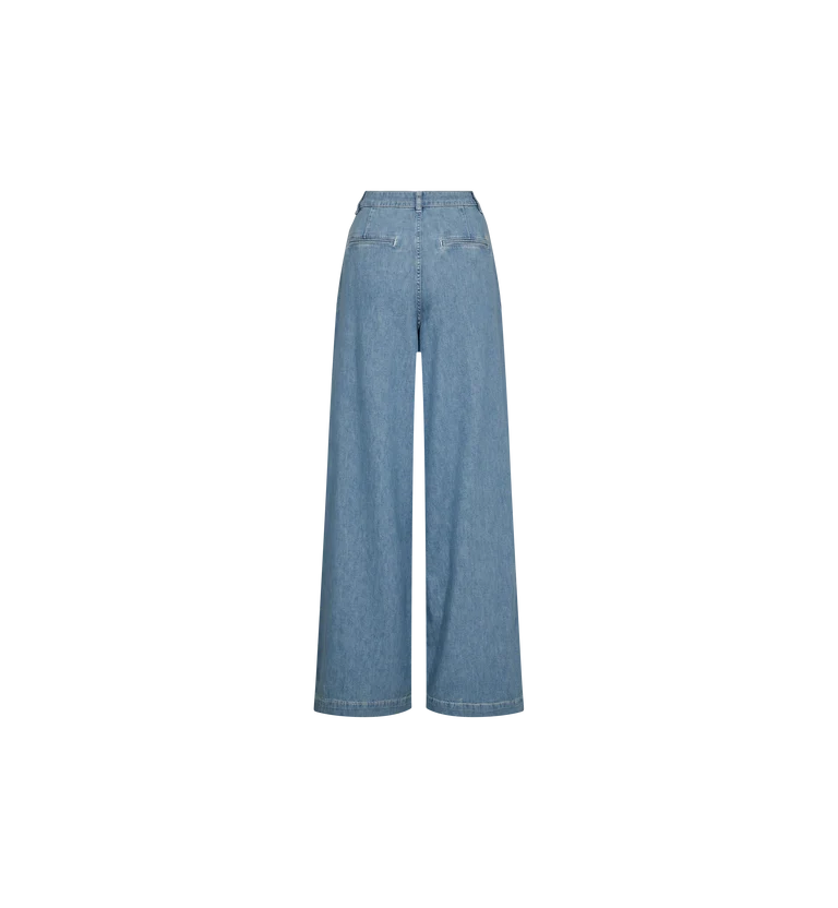 Mos Mosh Dagny Pleat Jeans Light Blue