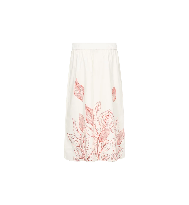 Mos Mosh Tessan Monochrome Skirt Ecru