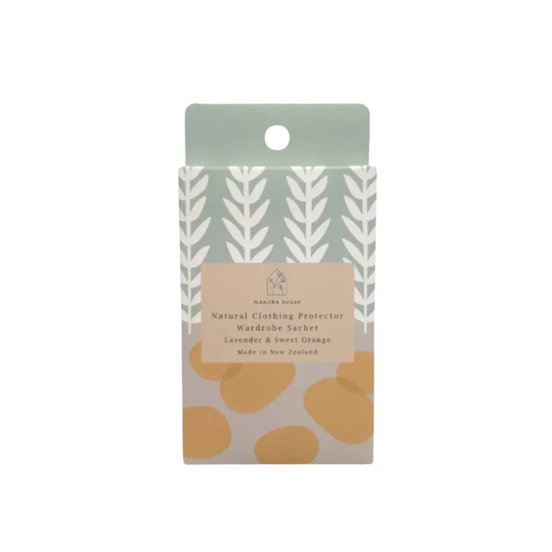 Manuka House Natural Clothing Protector Wardrobe Sachet Lavender & Sweet Orange - Contemporary(Copy)