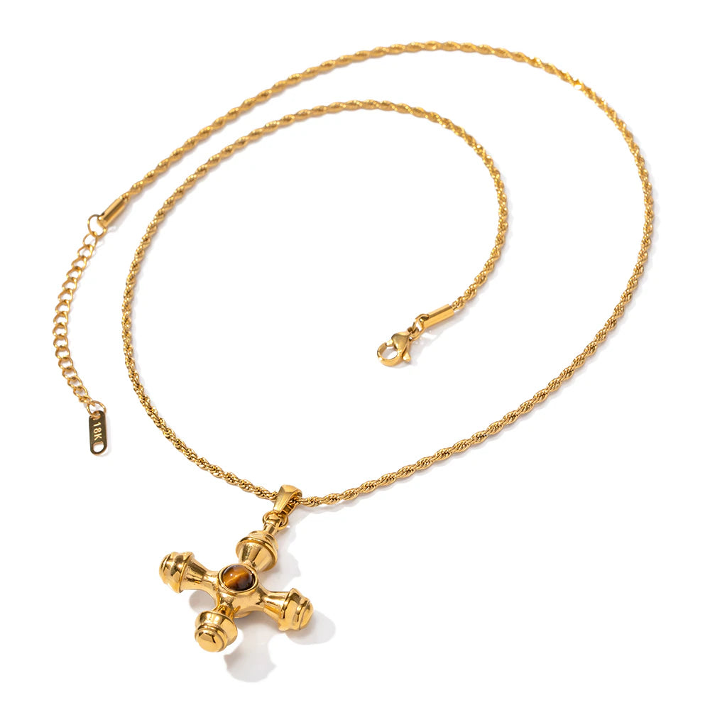 Mē the Label Biddie Necklace Tigers Eye