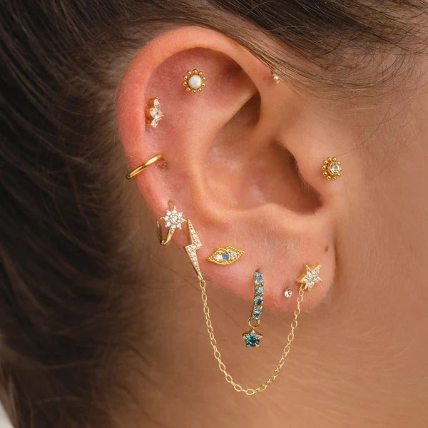 Mē the Label Single Eye Stud Gold