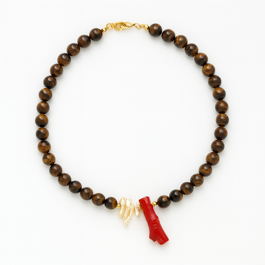 Mē the Label Ember & Coral Necklace