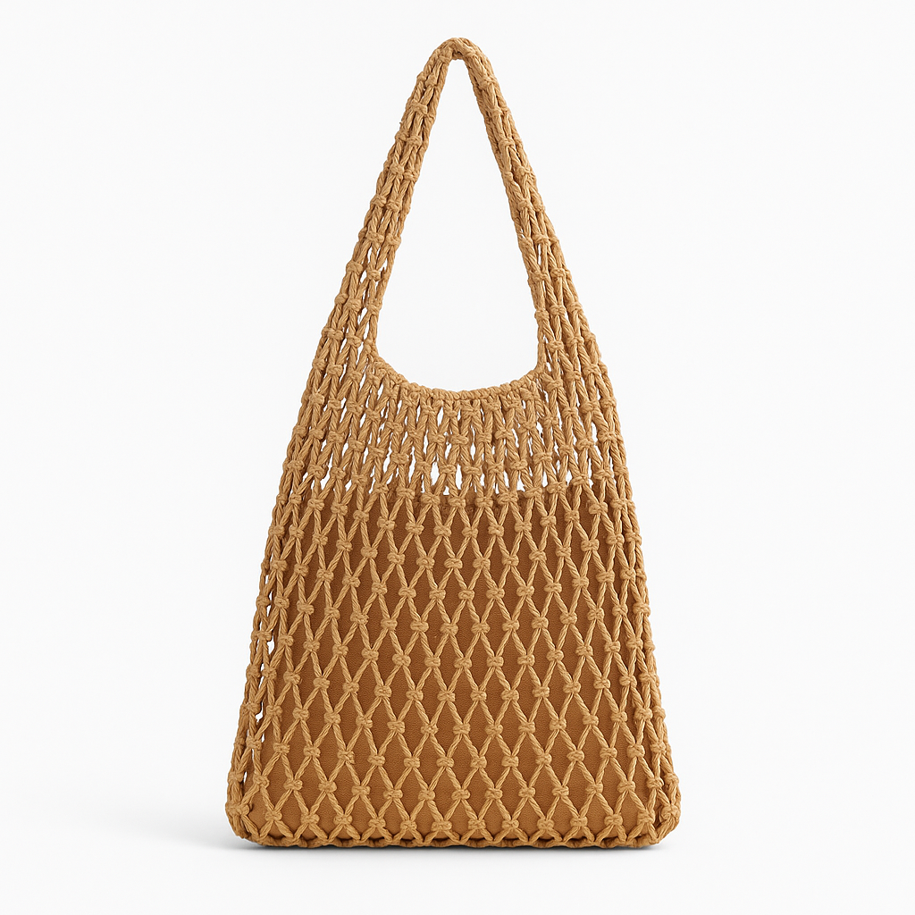 Mē the Label Woven Tote Large Beige