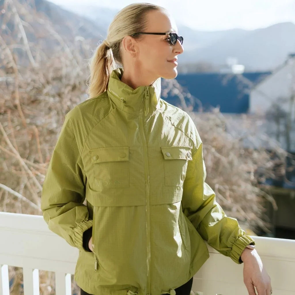 Moke Gracie Wind Breaker Jacket Avocado