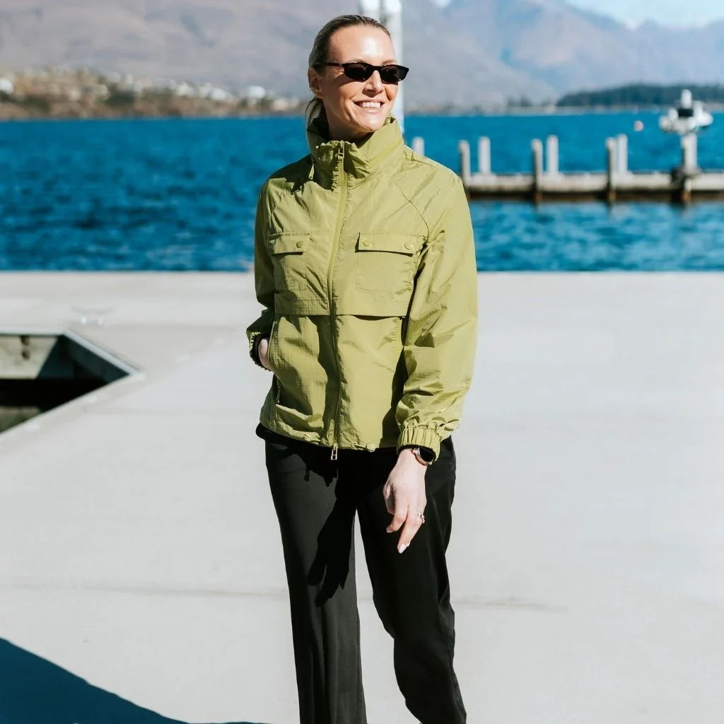 Moke Gracie Wind Breaker Jacket Avocado