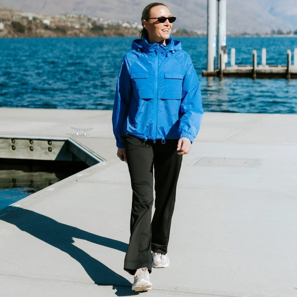 Moke Gracie Wind Breaker Jacket Dazzling Blue