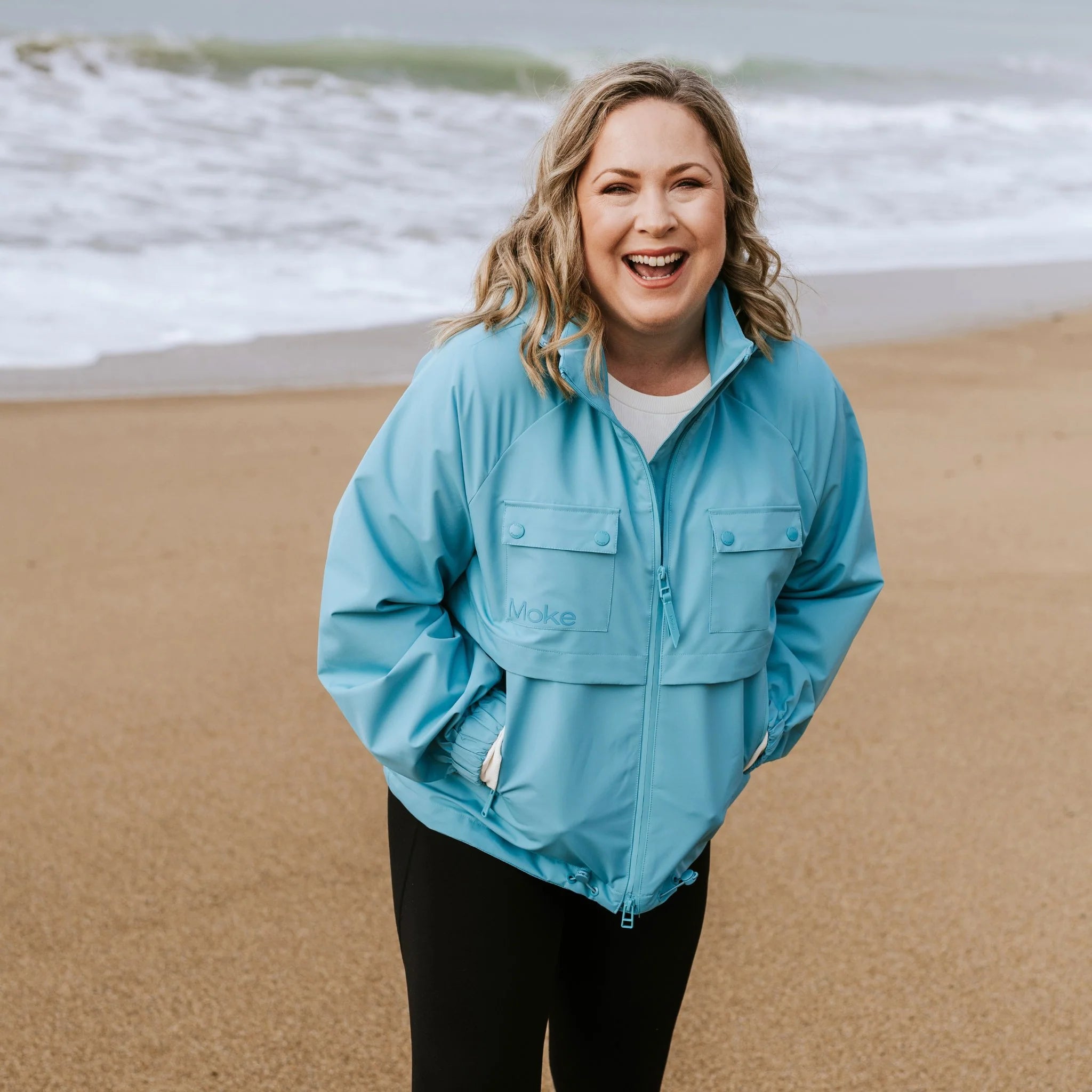 Moke Maggie Women's Rain Jacket Aqua