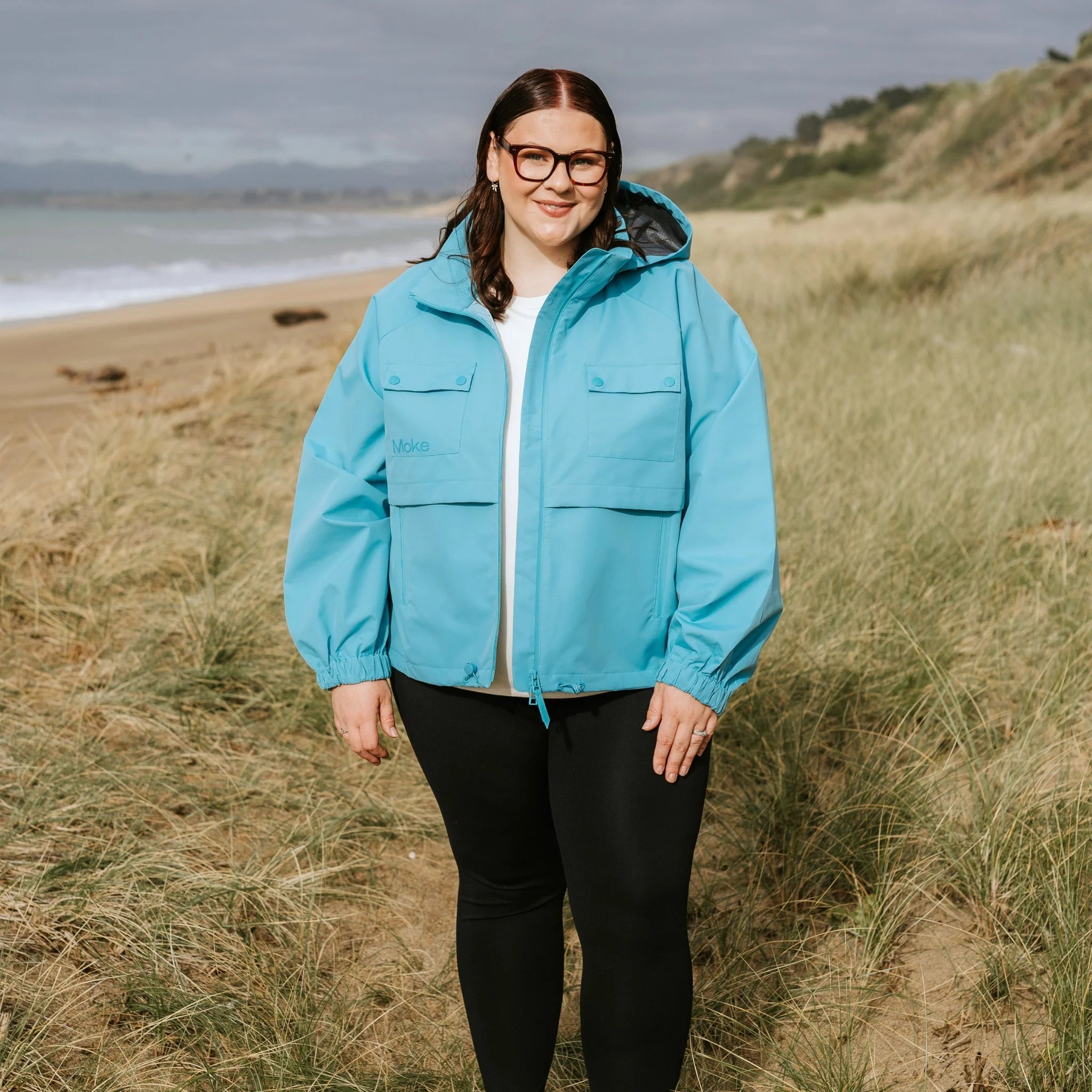 Moke Maggie Women's Rain Jacket Aqua