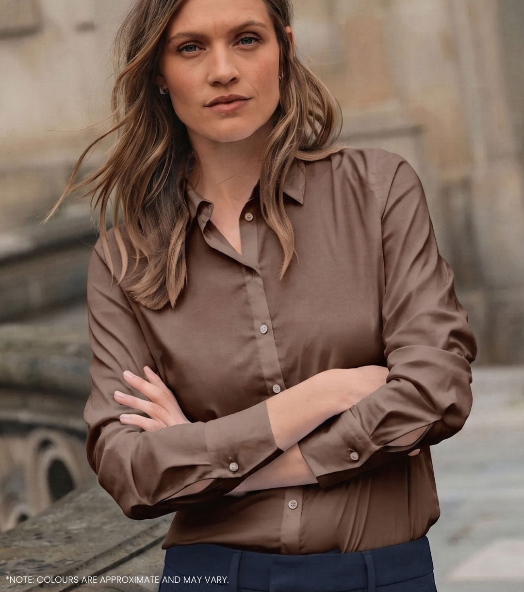 Mos Mosh Martina Shirt Coffee Quartz
