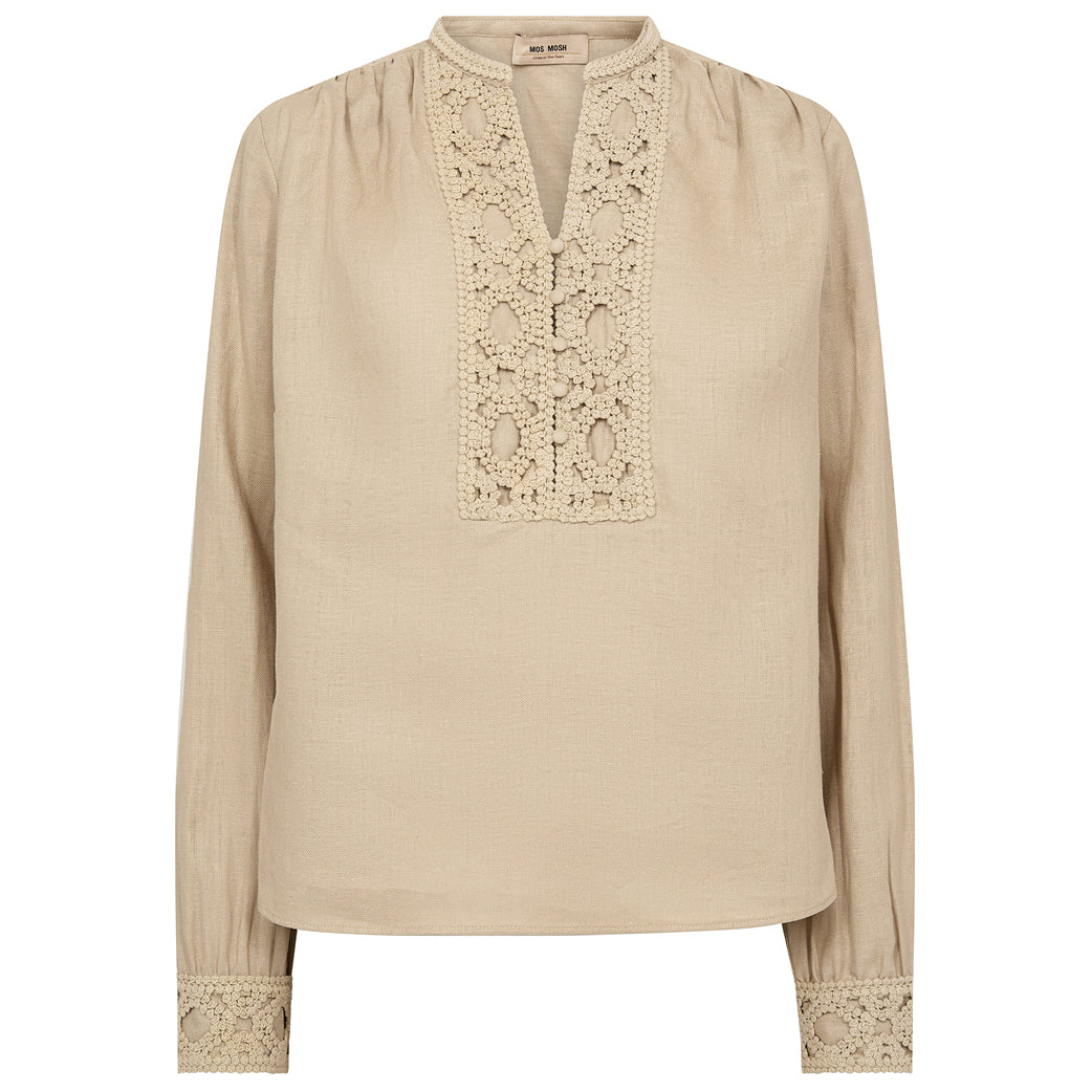 Mos Mosh Evanda LS Blouse Twill