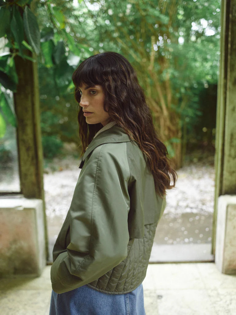 Mos Mosh Zyla Neola Trenchcoat Olive Night