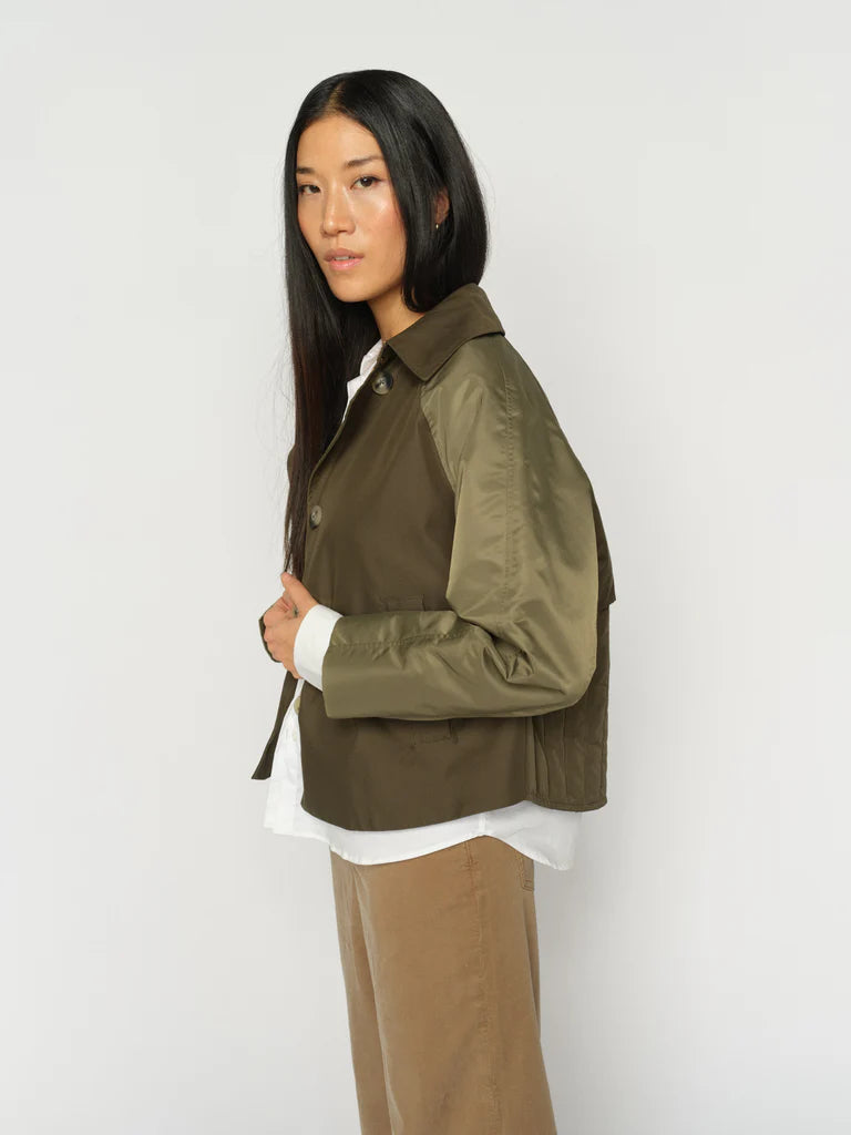 Mos Mosh Zyla Neola Trenchcoat Olive Night