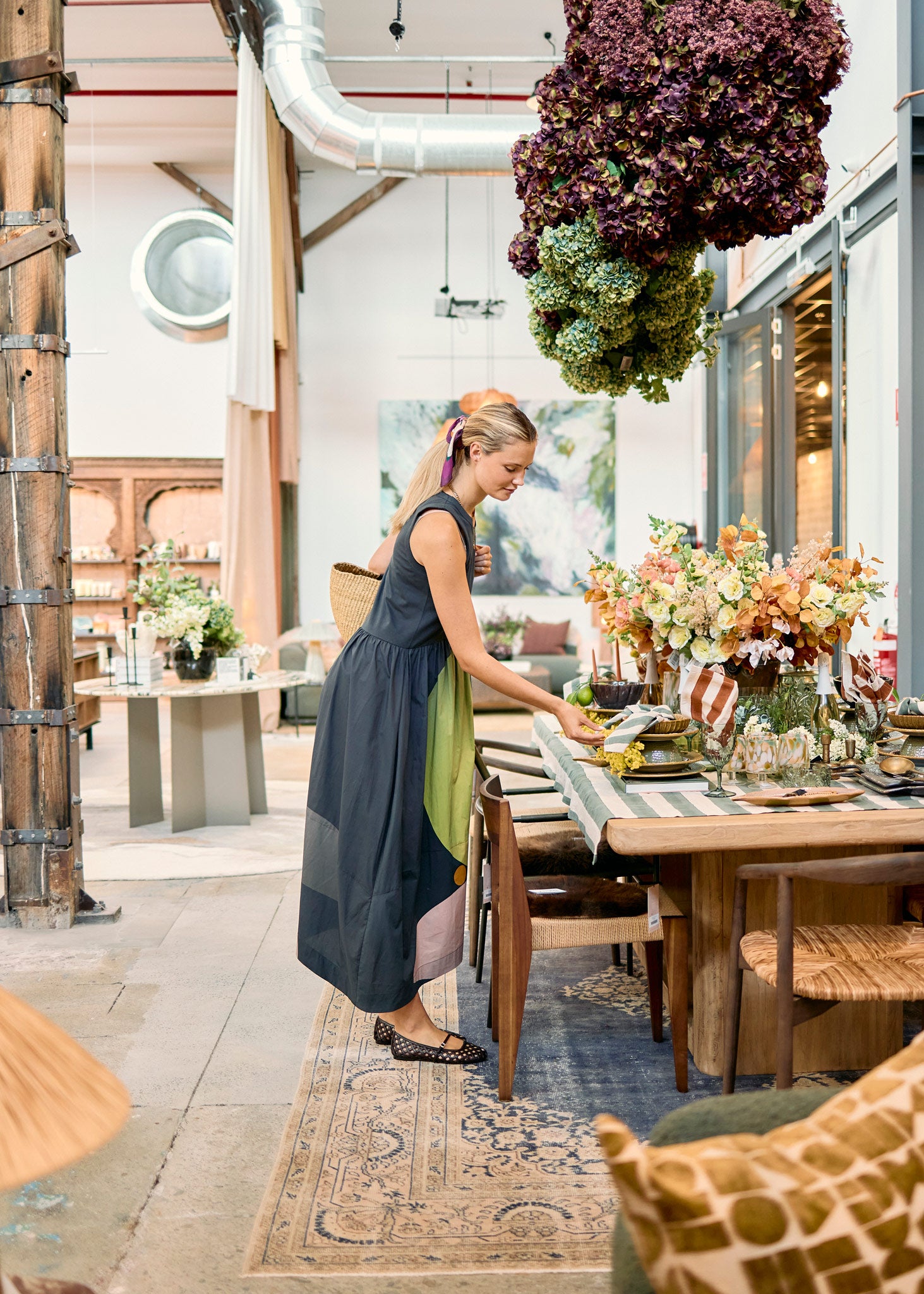 POL Belle Print Tank Dress Art Print