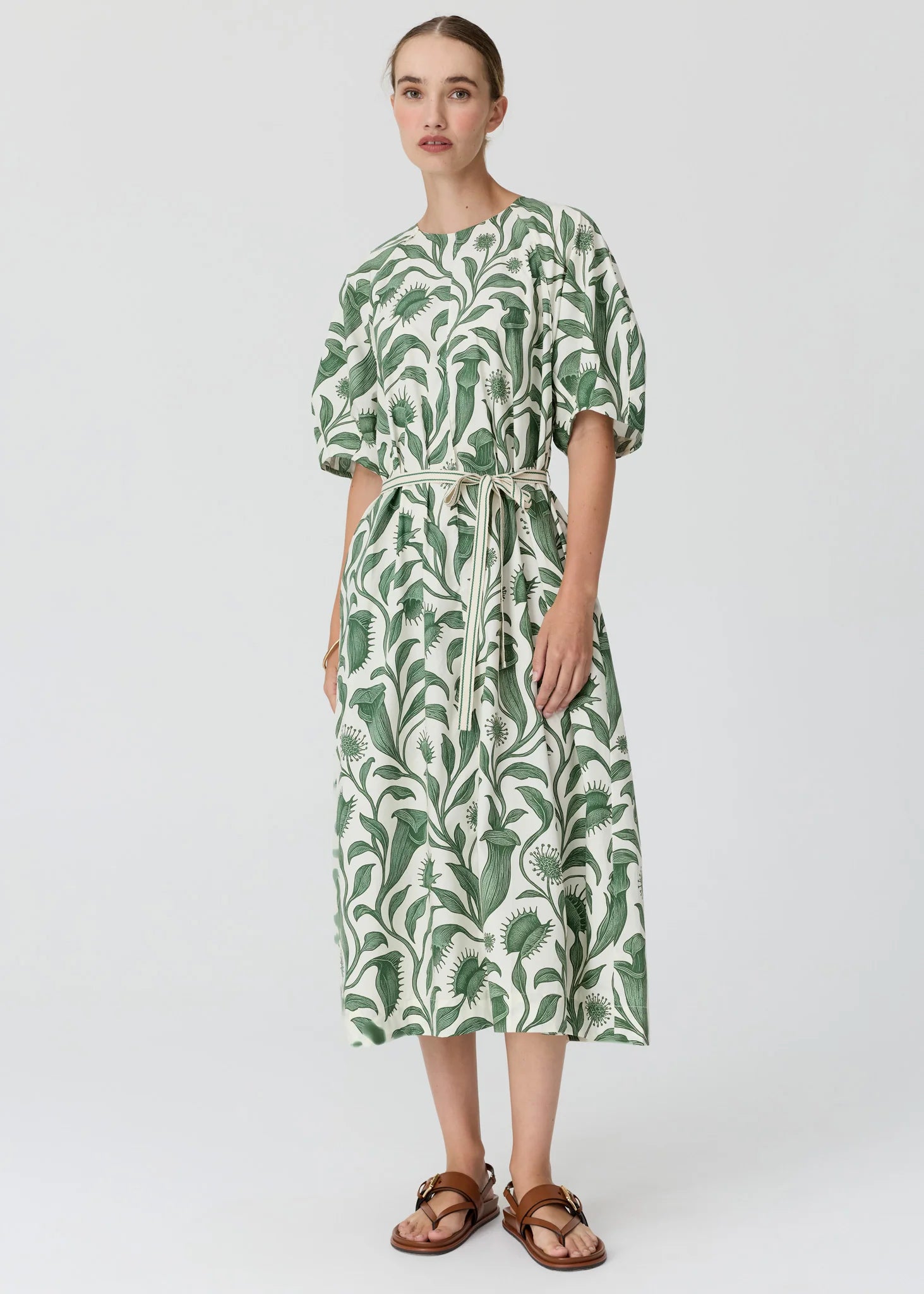 Pol Botanica Day Dress Botanica Print