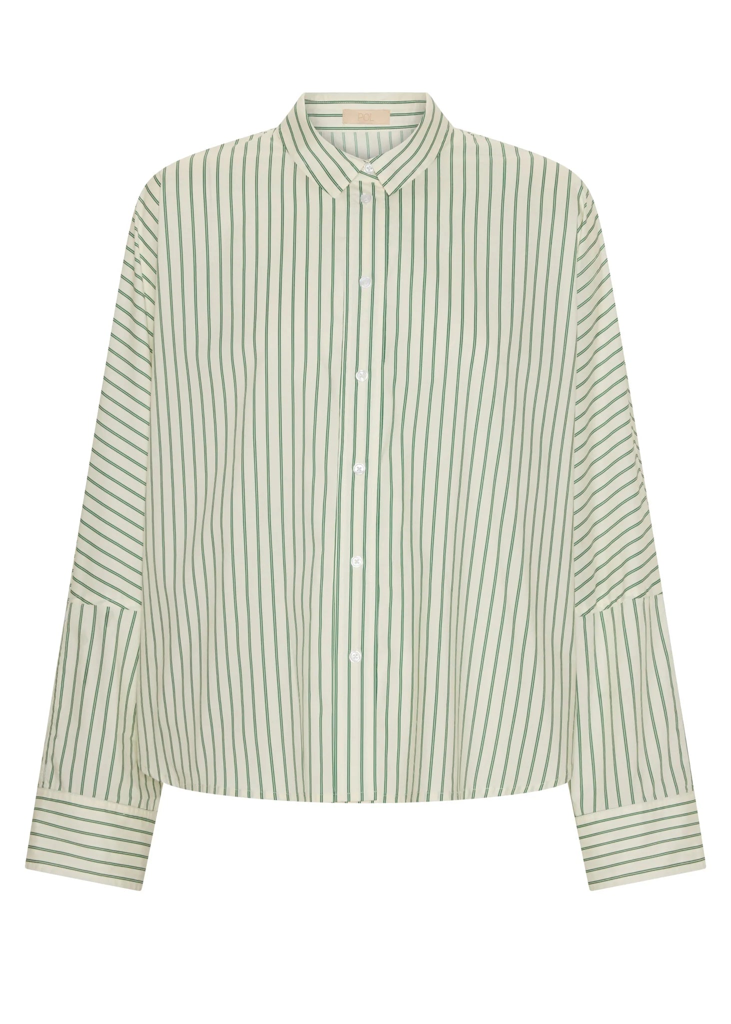 Pol Botanica Stripe Shirt Botanica Print