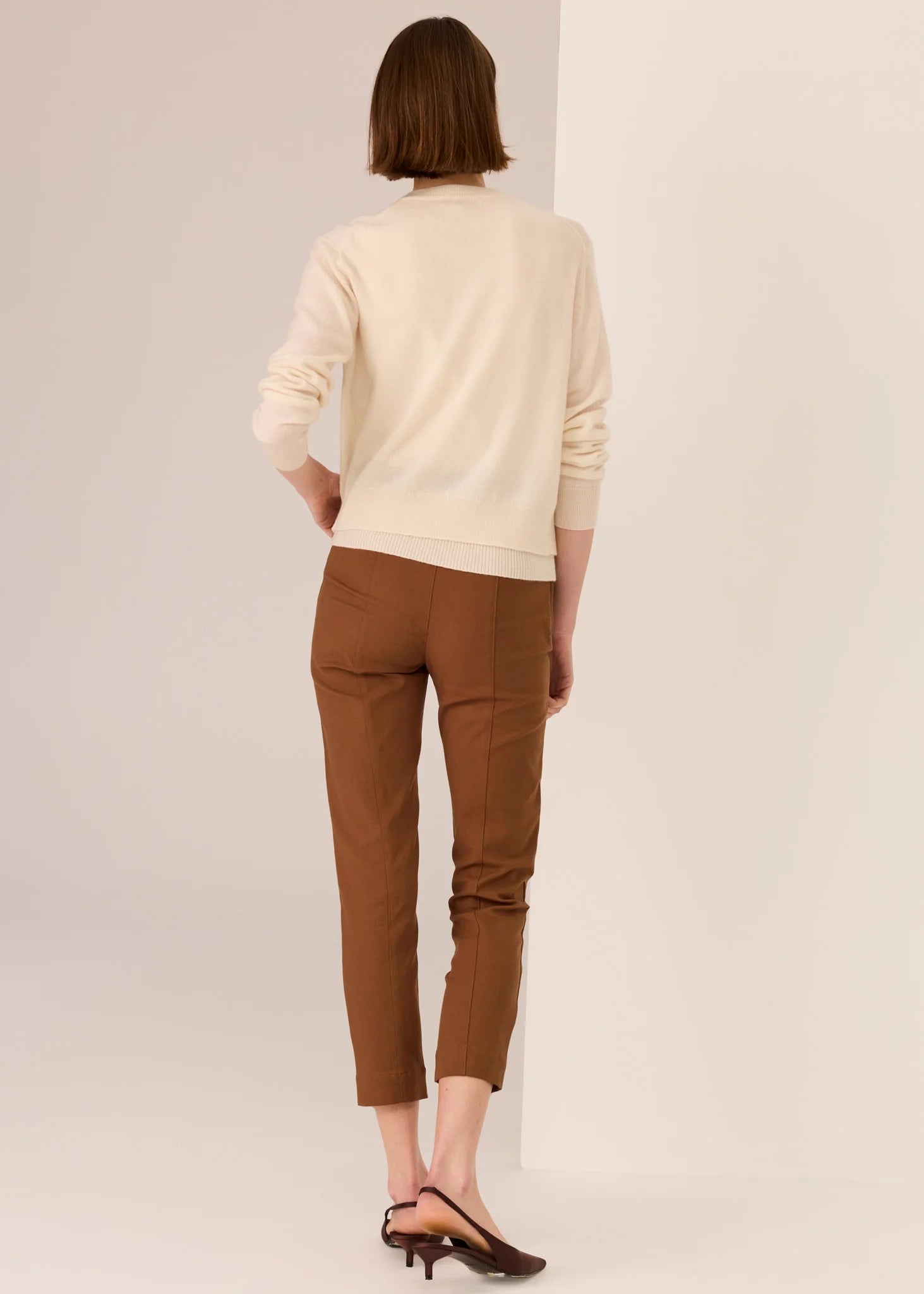 Pol Delta Cigarette Pant Toffee