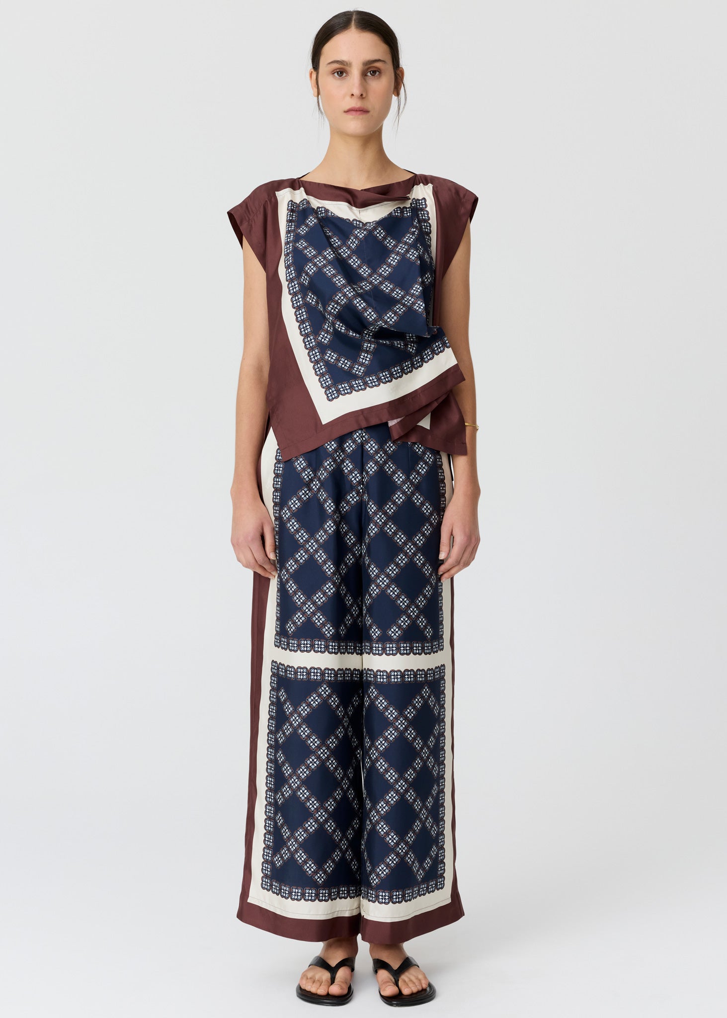 POL Eden Top Eden Scarf Print