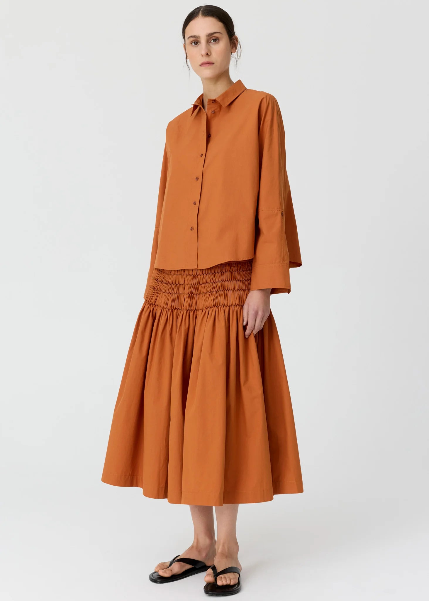 POL Elina 2 Way Shirt Amber