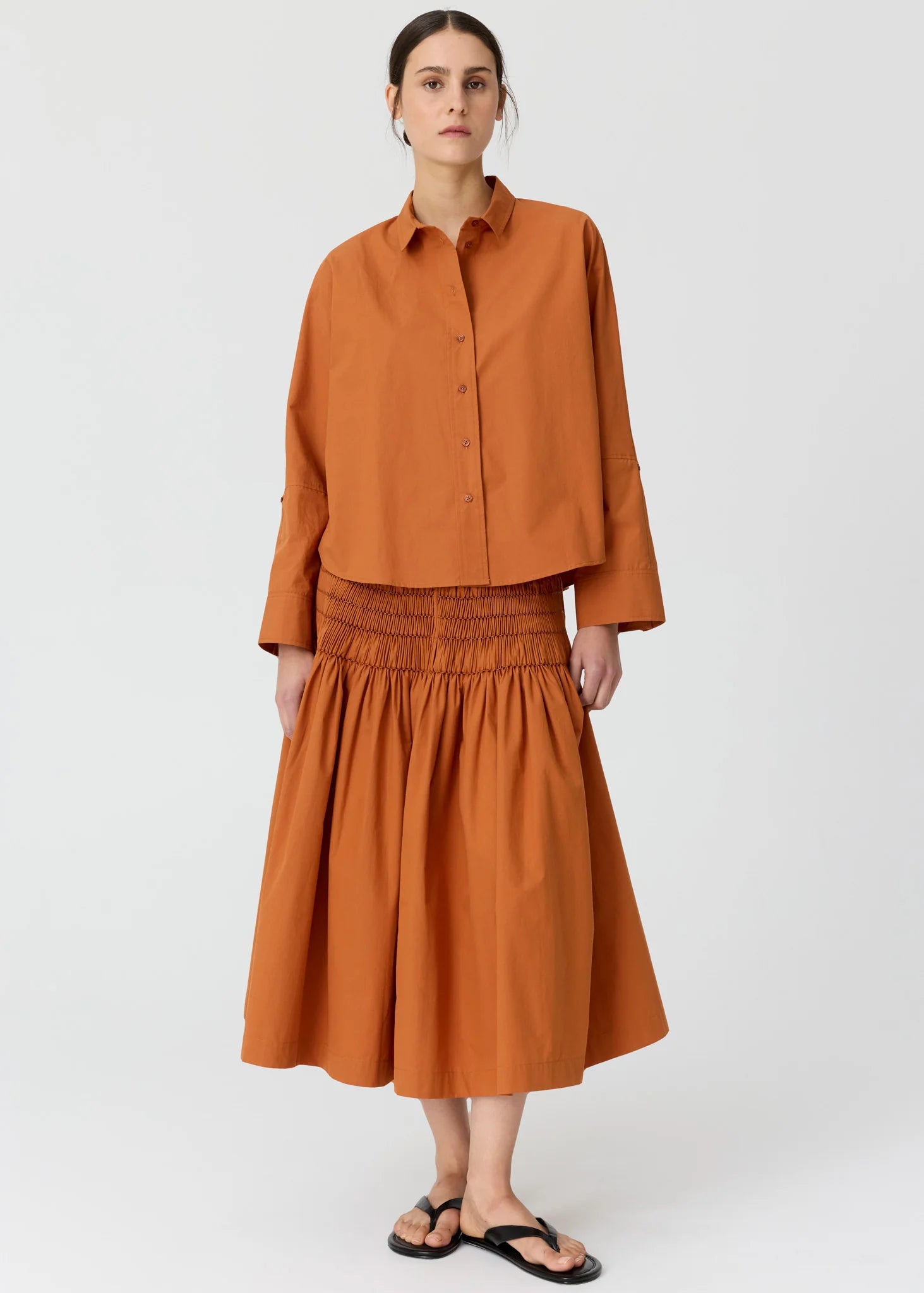 POL Elina 2 Way Shirt Amber