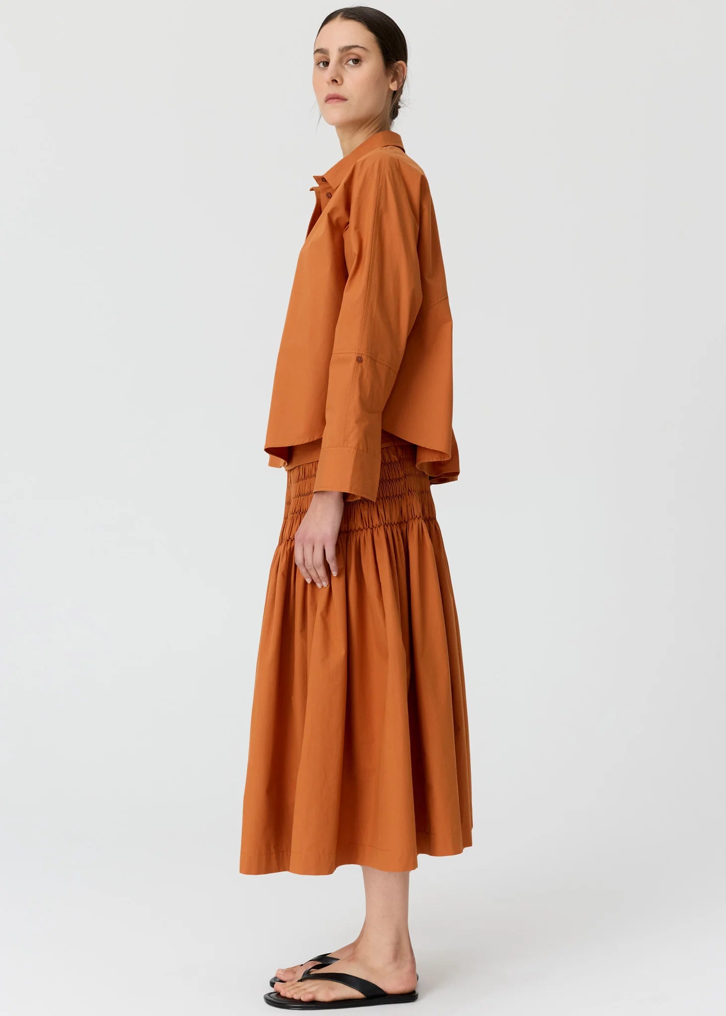 POL Elina 2 Way Shirt Amber