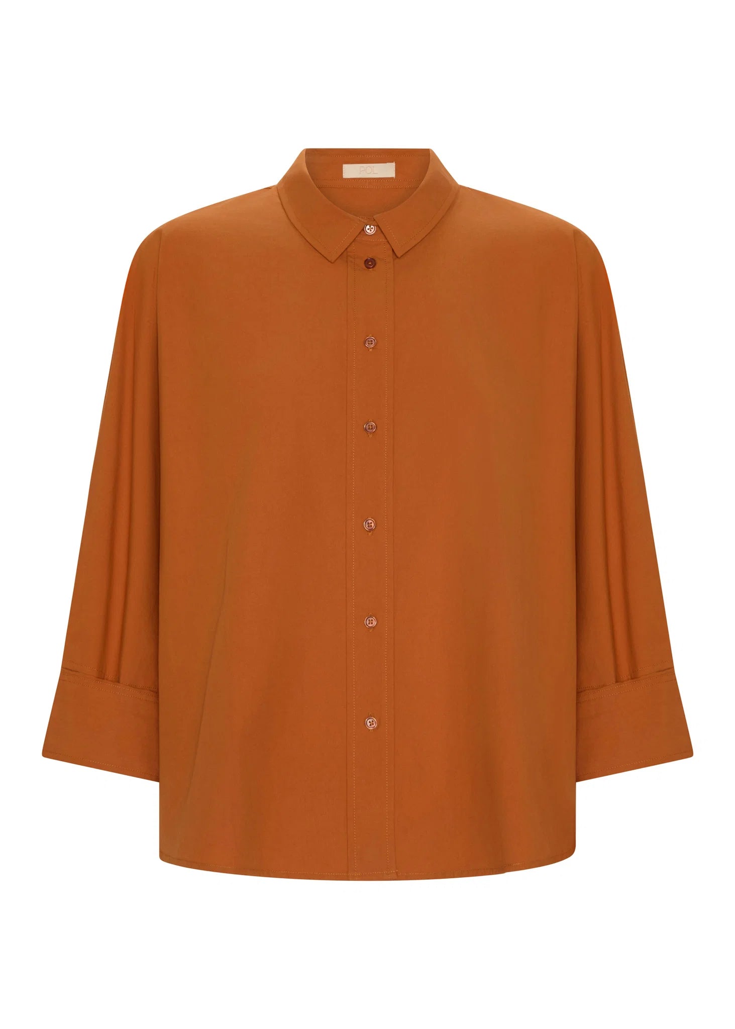 POL Elina 2 Way Shirt Amber
