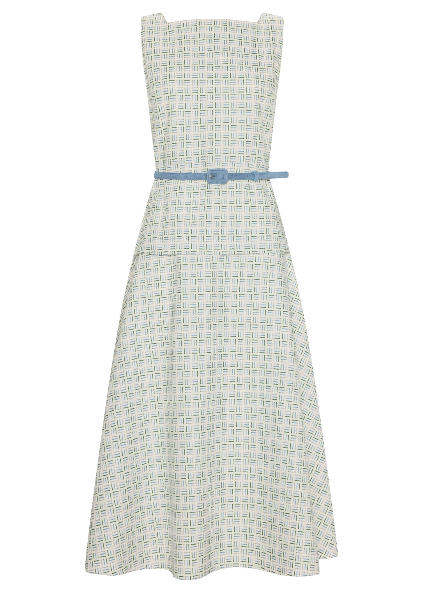 Pol Parterre Belt Dress Parterre Jacquard