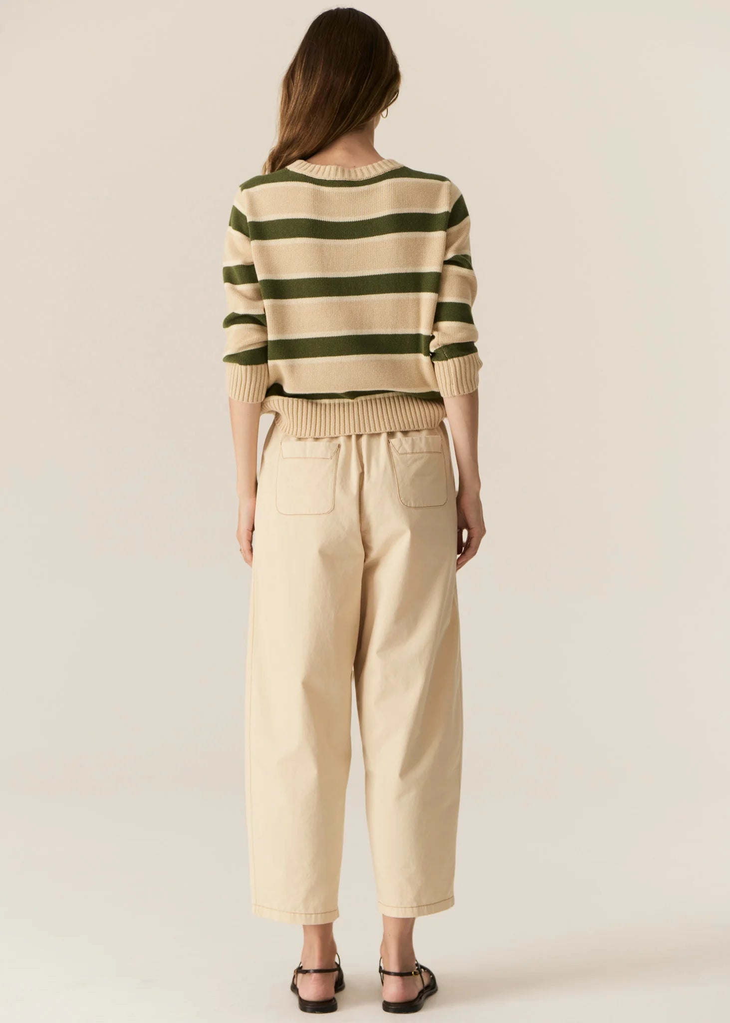 Pol Avrid Barrel Pant Pebble