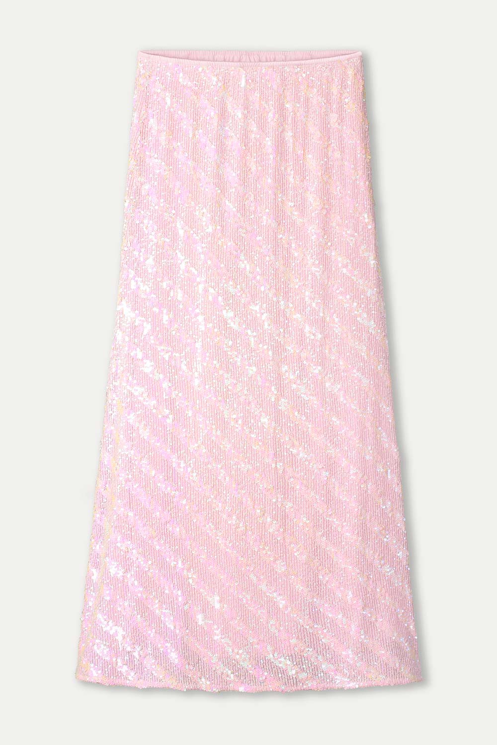 Pom Skirt Sequins Shell Pink