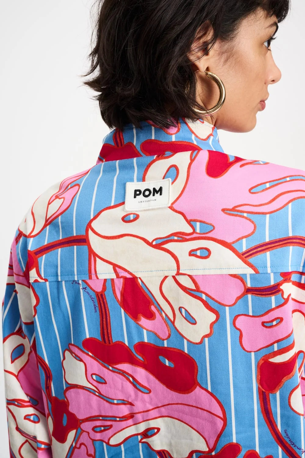 Pom Urban Flora Stripe Jacket