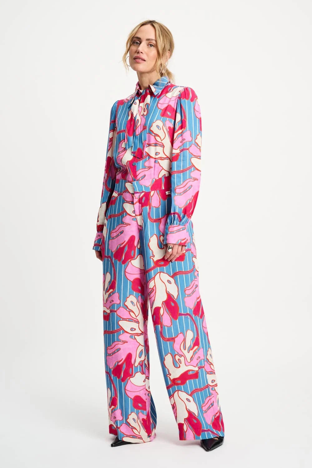 Pom Urban Flora Stripe Pants