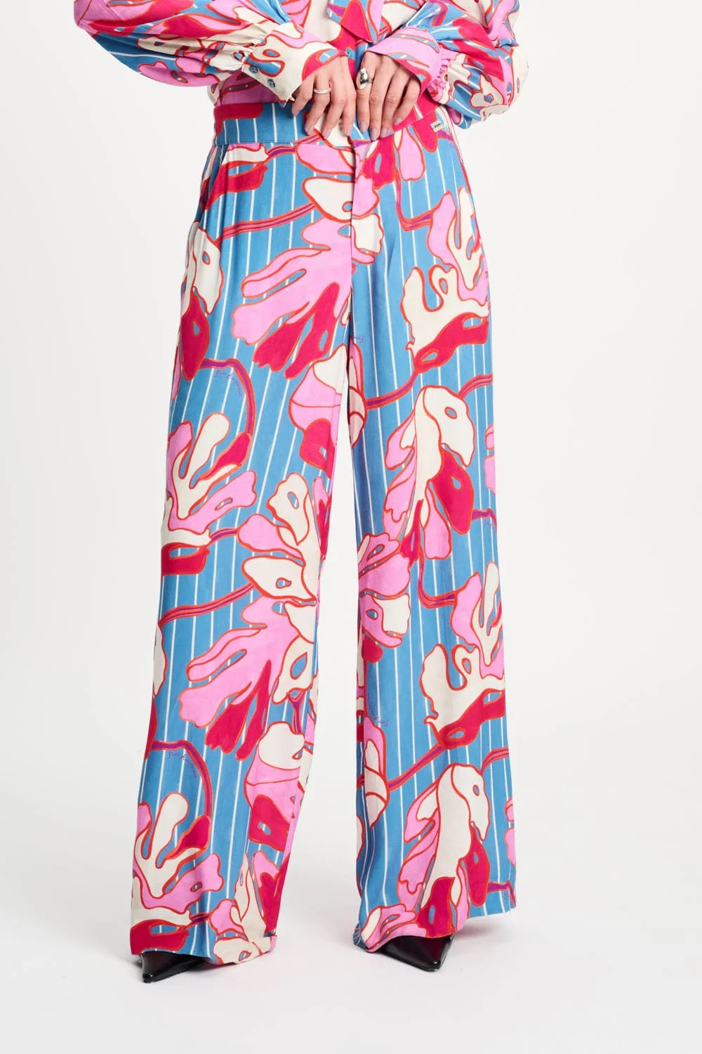 Pom Urban Flora Stripe Pants