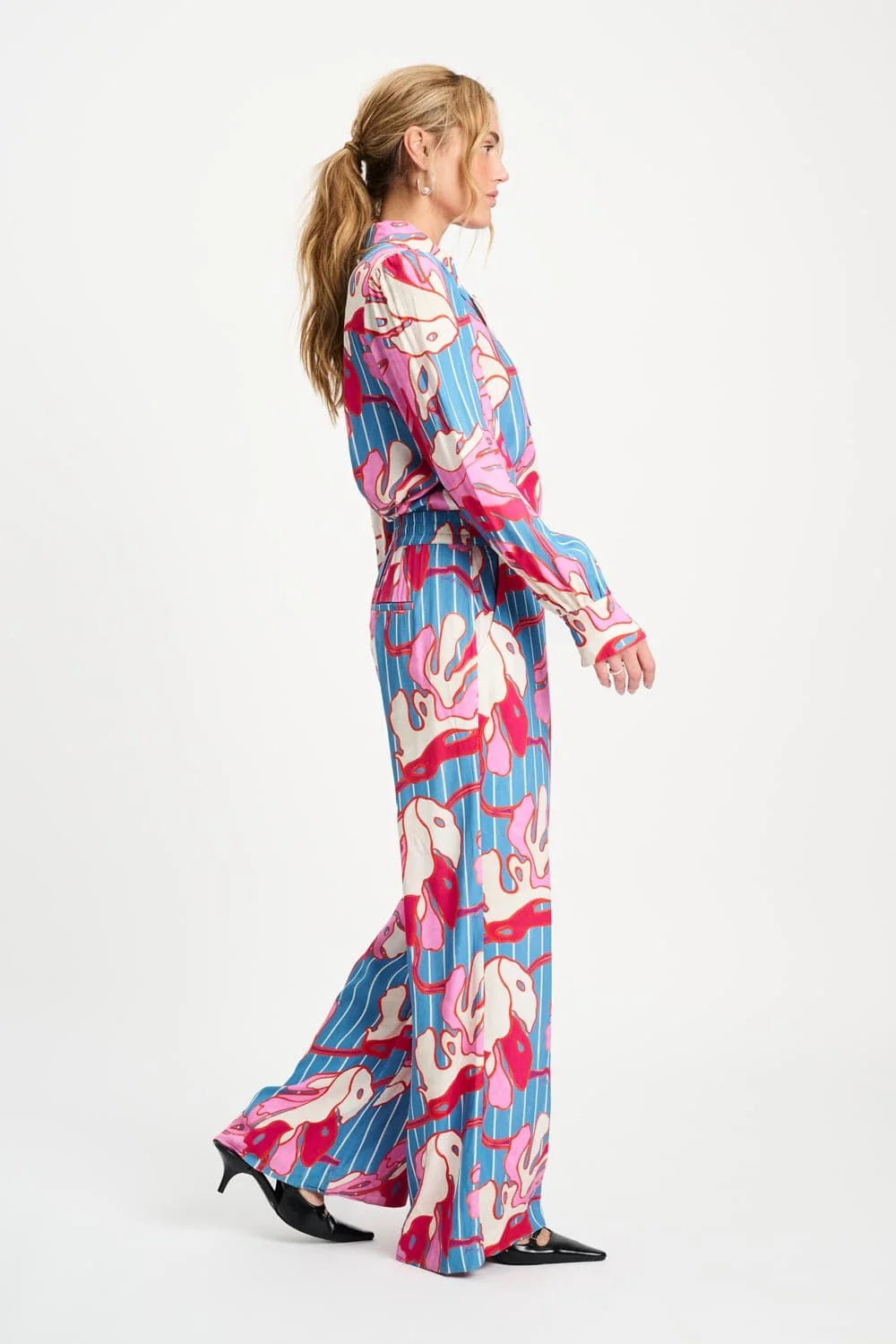Pom Urban Flora Stripe Pants