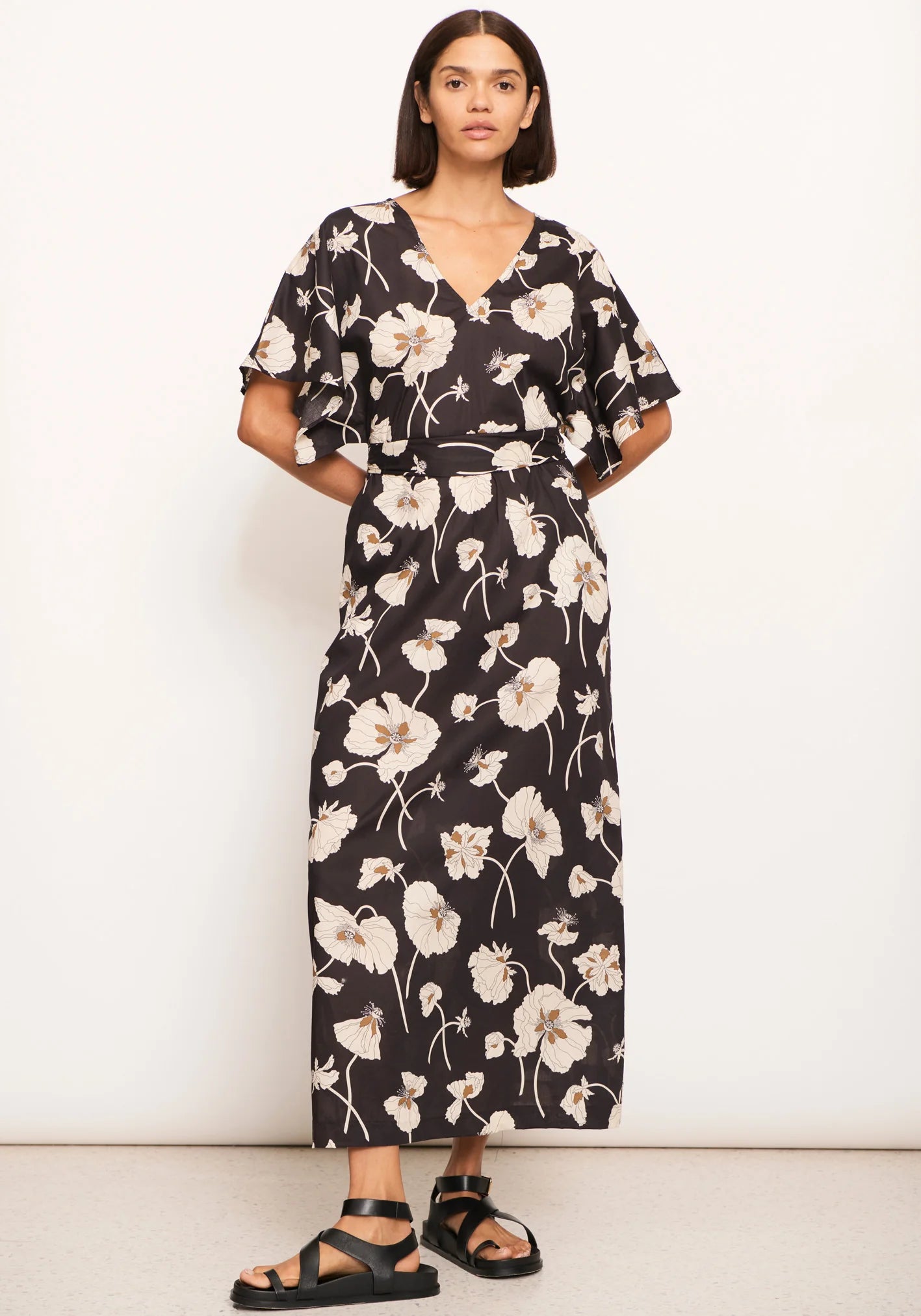 POL Laurel Belt Dress Laurel Print