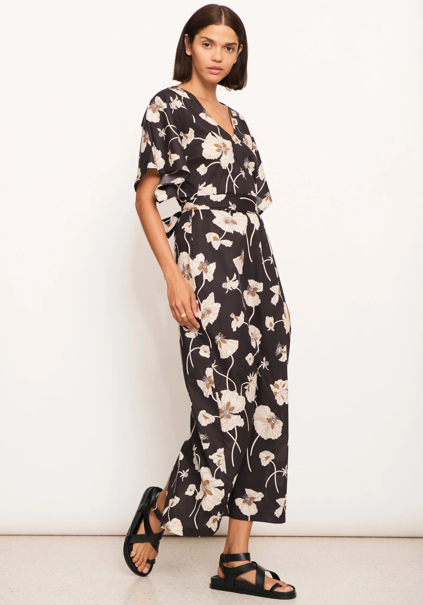 POL Laurel Belt Dress Laurel Print