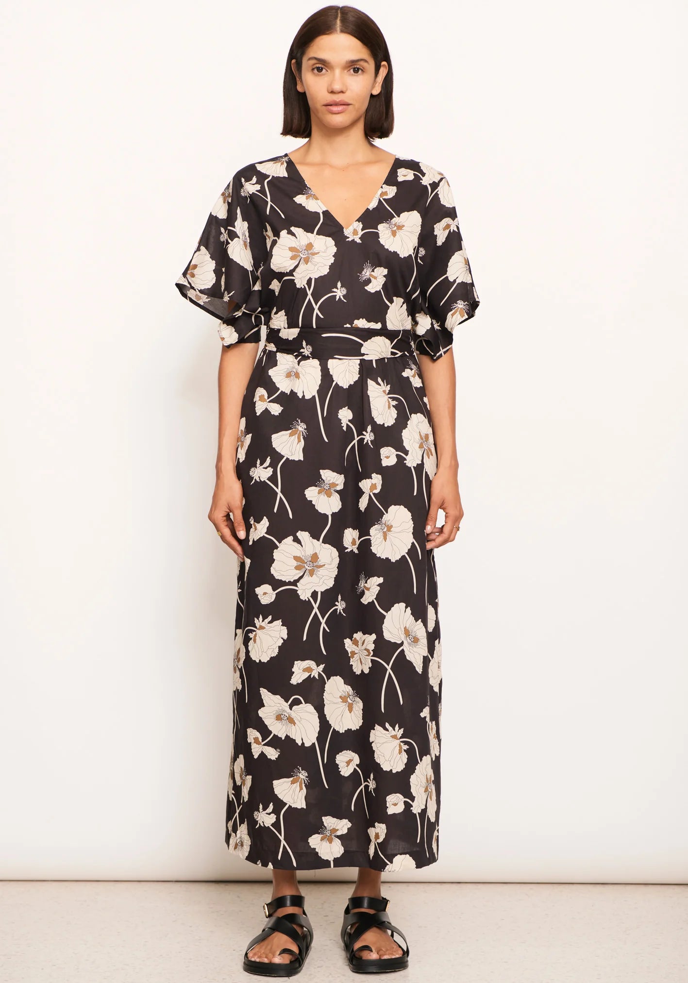 POL Laurel Belt Dress Laurel Print