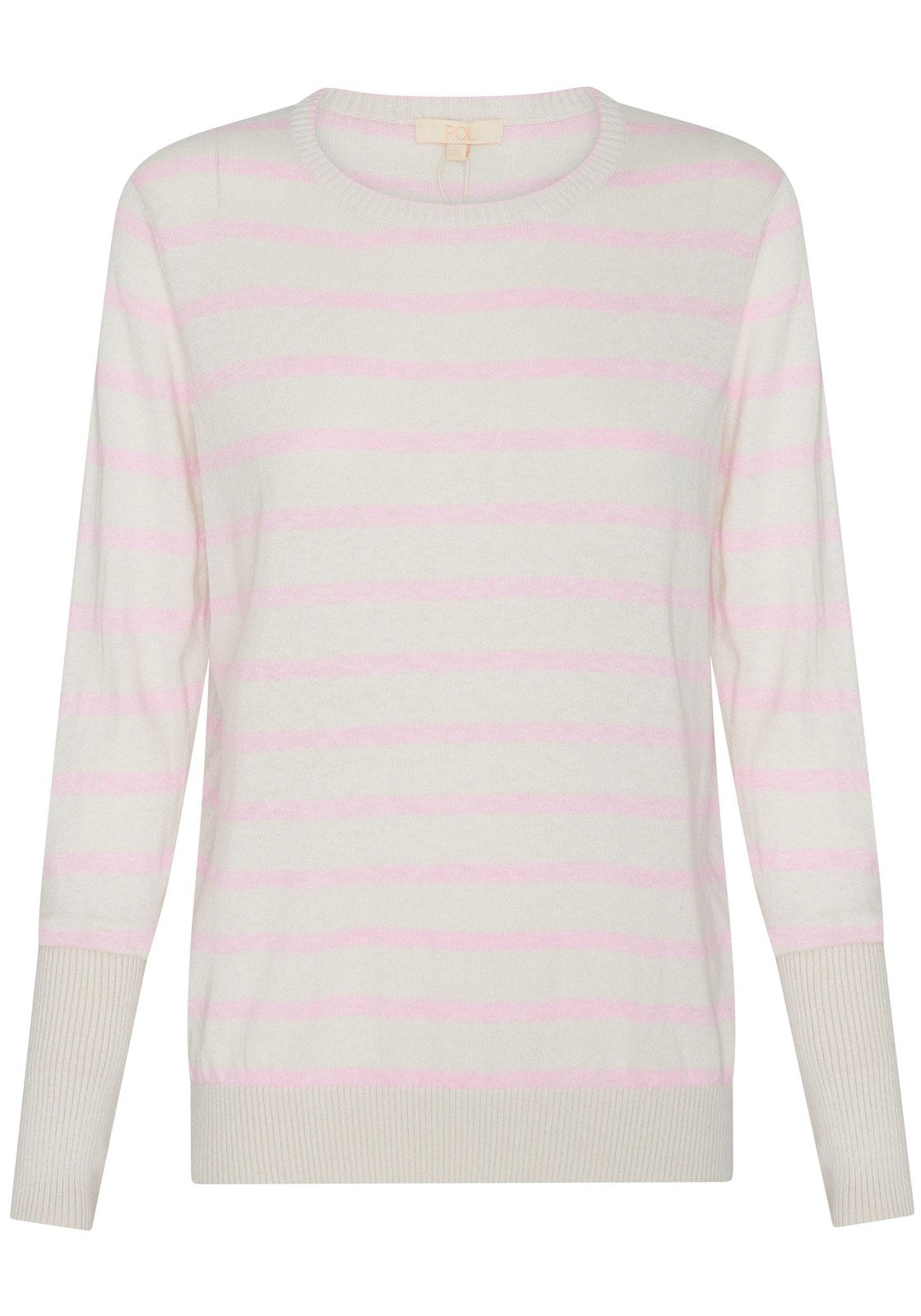 POL Liora Cashmere Blend Knit Pink/Pebble Stripe