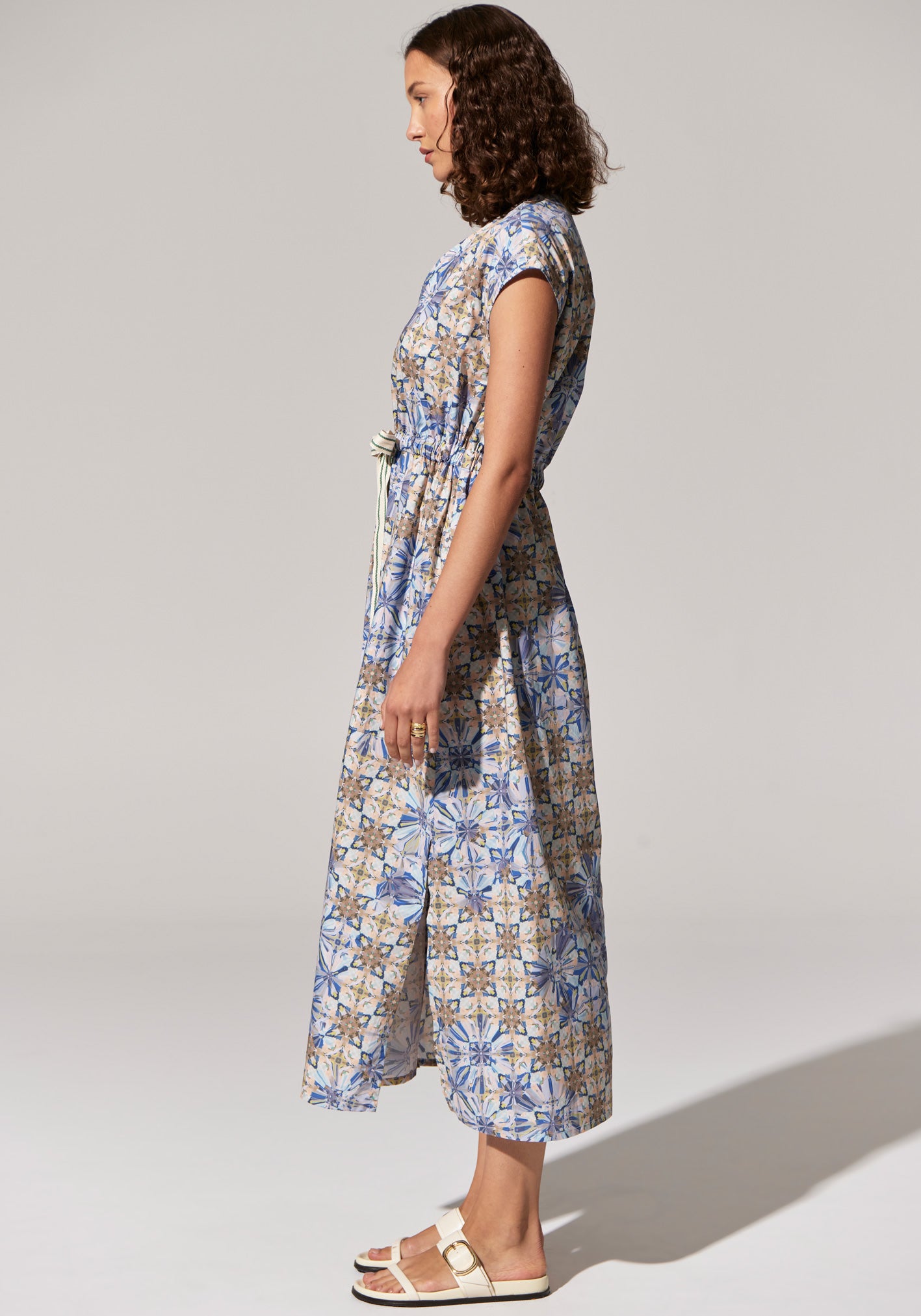 POL Celeste Tie Dress Celeste Print