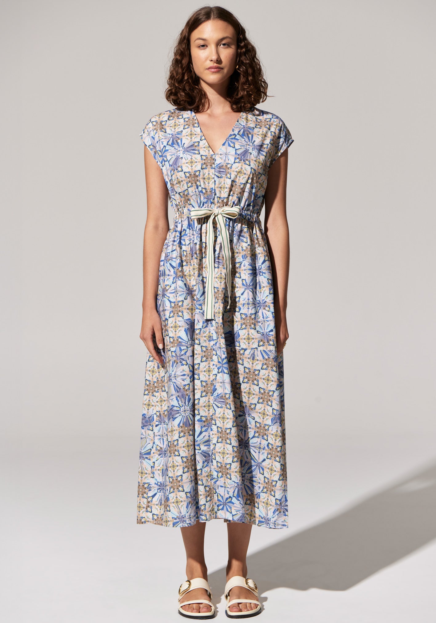 POL Celeste Tie Dress Celeste Print