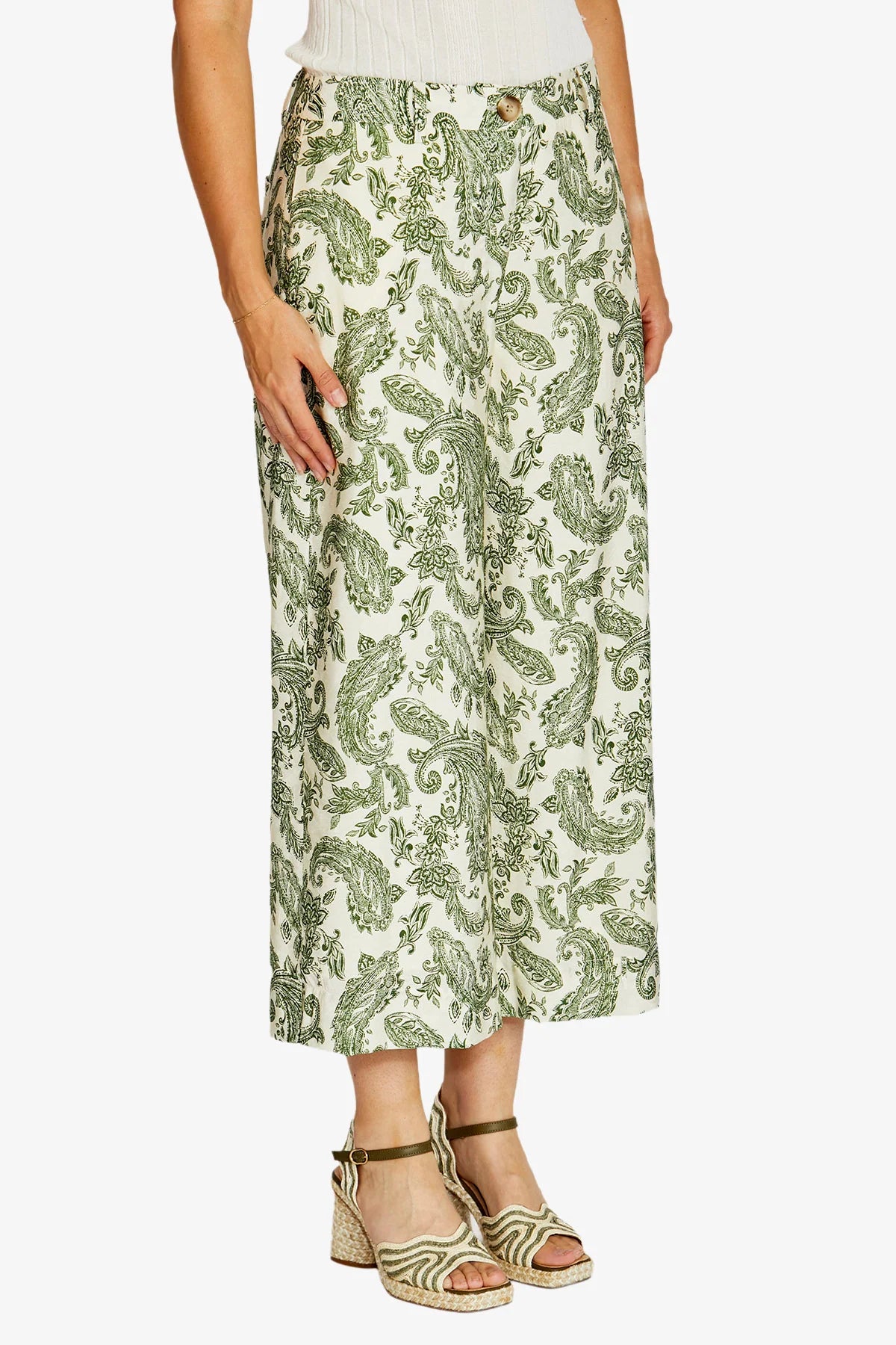 Ping Pong Blair Culotte Pant Agave Paisley