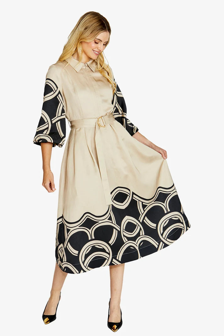 Ping Pong Jasmine Swirl Dress Trinity Print