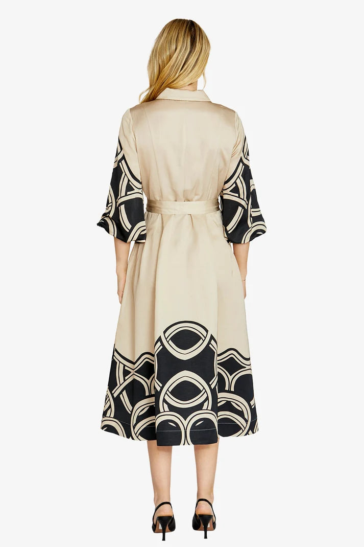 Ping Pong Jasmine Swirl Dress Trinity Print