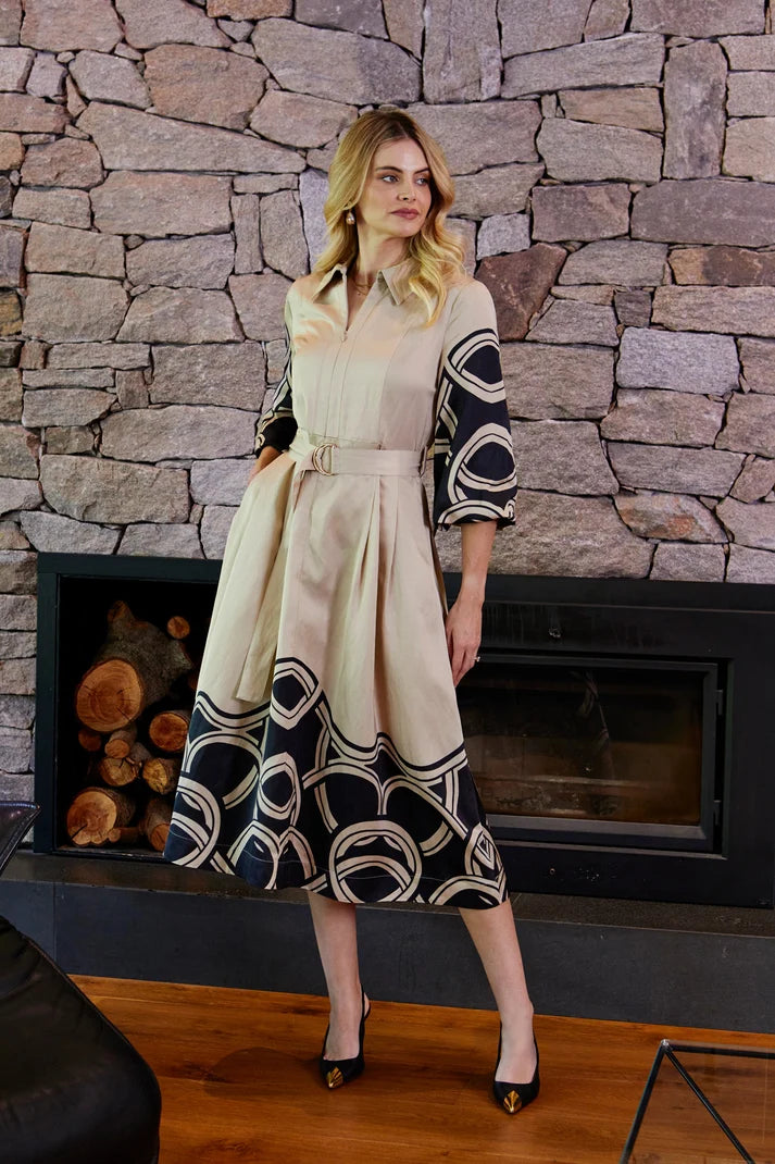 Ping Pong Jasmine Swirl Dress Trinity Print