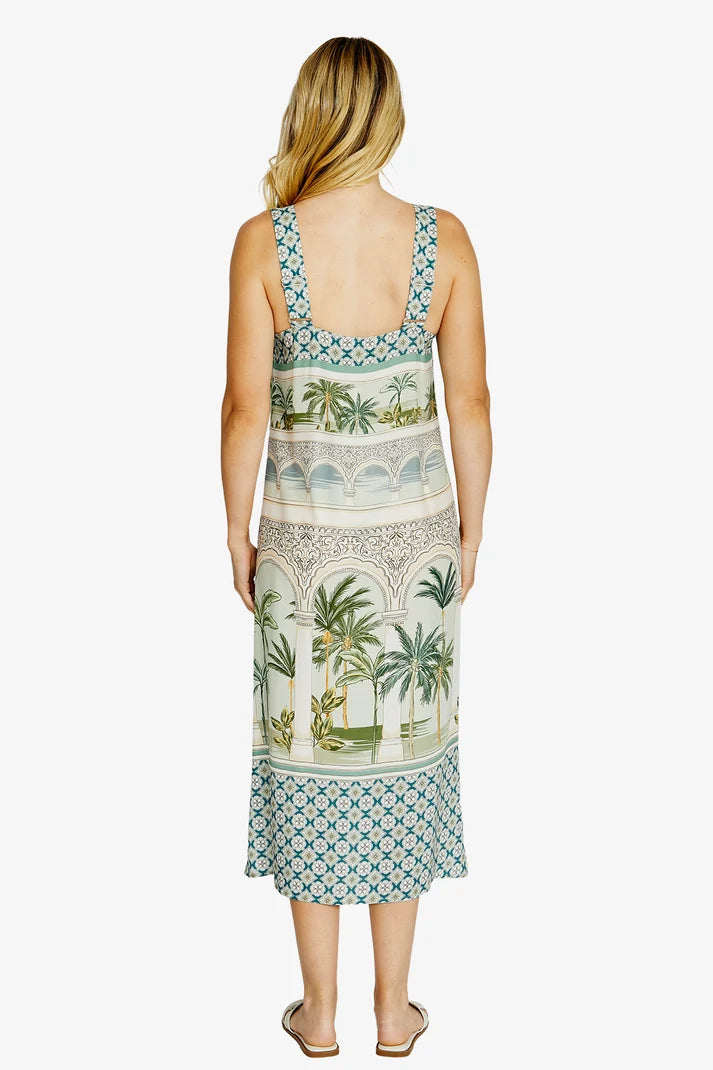 Ping Pong Salli Midi Dress Oasis Print