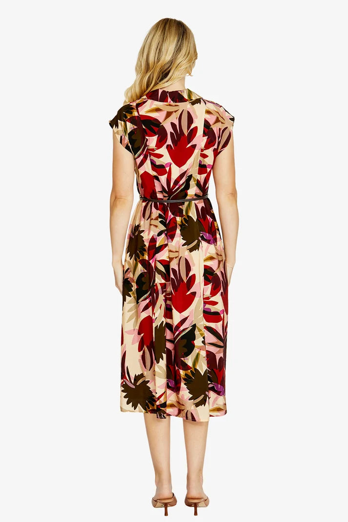 Ping Pong Sophie Sleeveless Dress Columbia Print