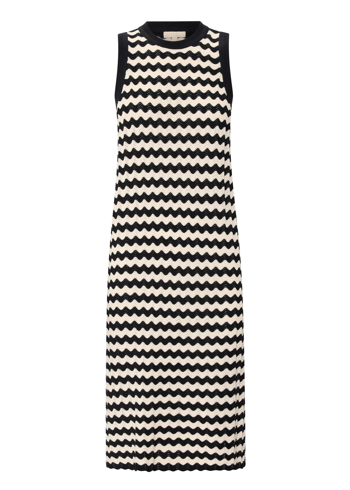 POL Bonde Tank Dress Black Ivory