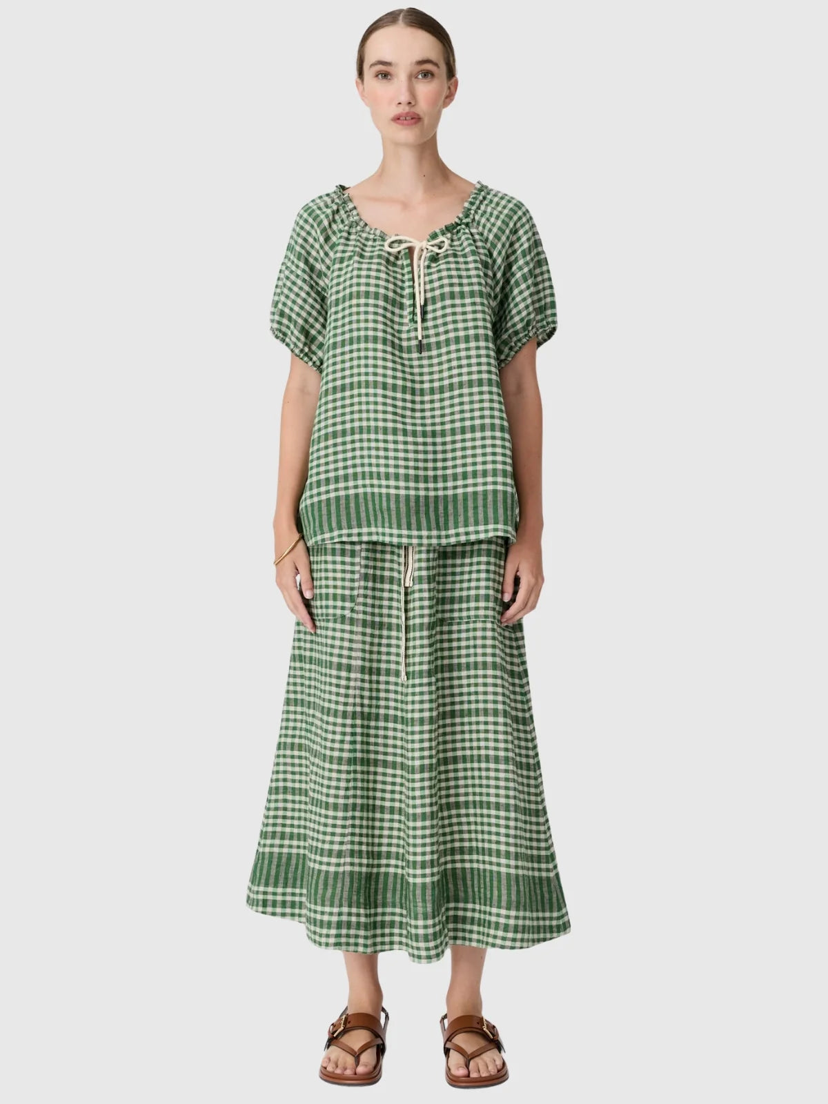 Pol Lume Skirt Gingham