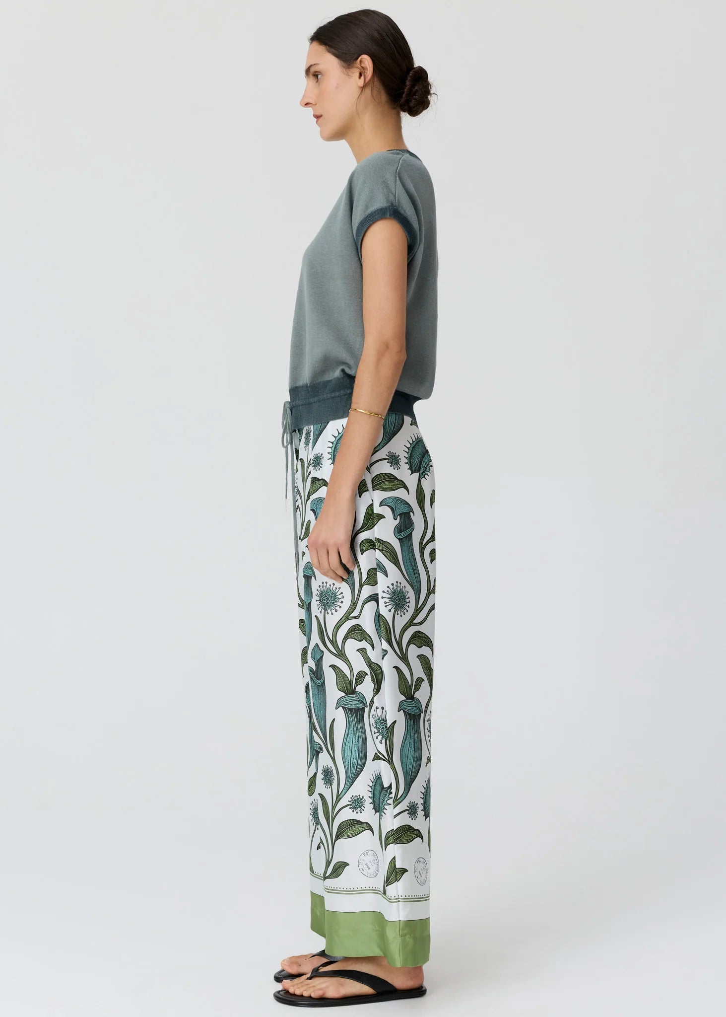 Pol Reed Painted Knit Ocean/Teal