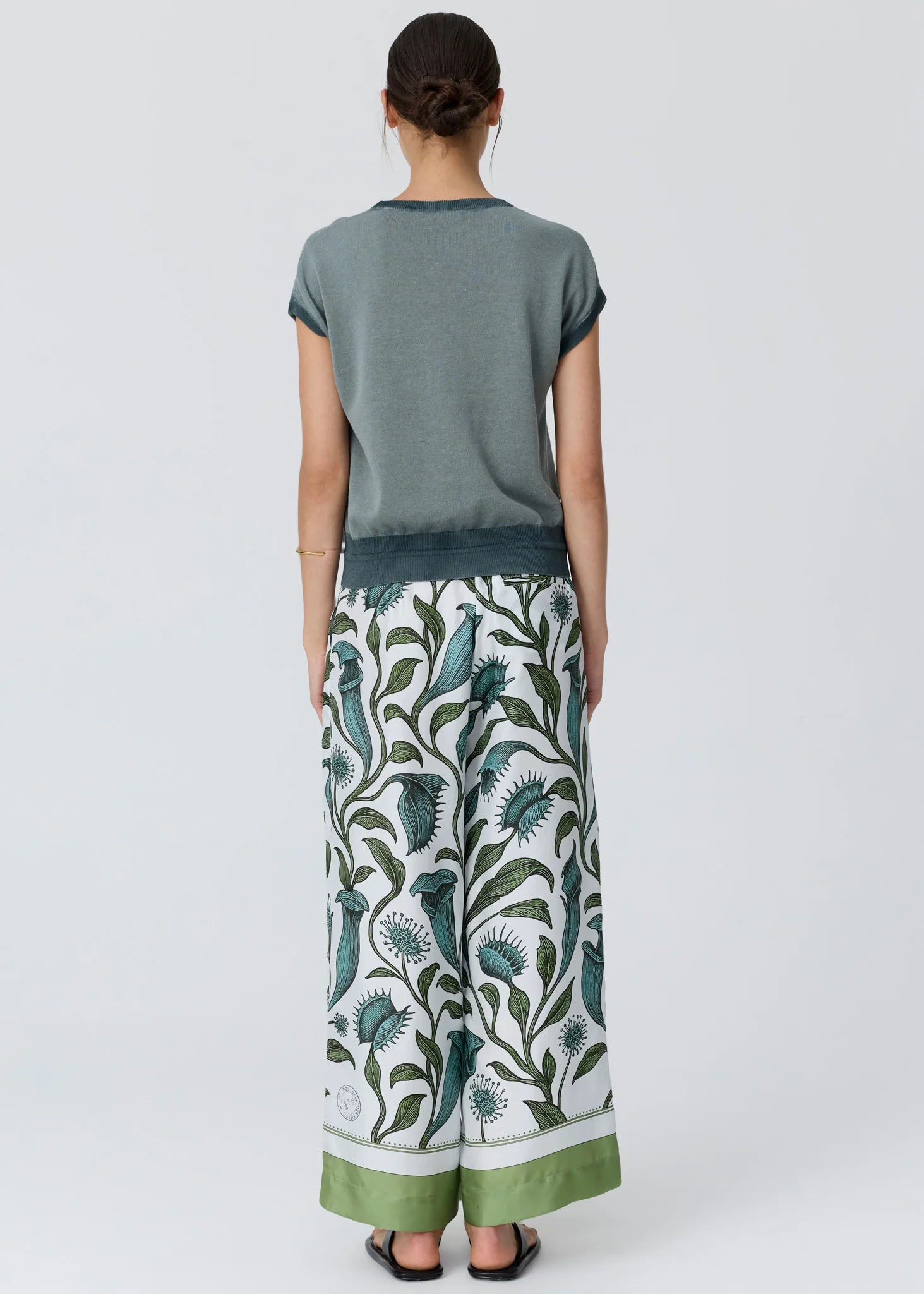 Pol Reed Painted Knit Ocean/Teal