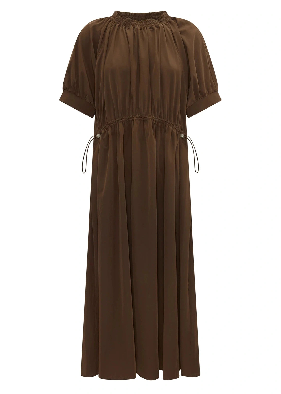 Pol Tech Drawcord Dress Chocolate